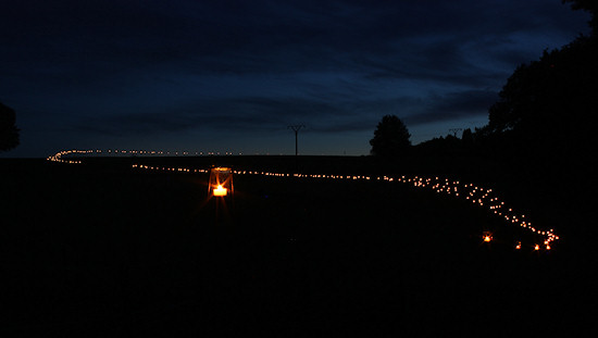 G�nther Schaefer: Installation "Lichtpfad"